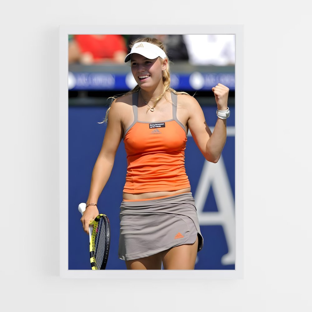 Poster Ace en Orange – affiche Tennis (vue 3)